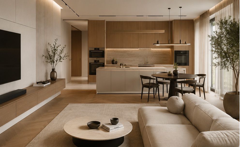 Ristrutturazione di un appartamento contemporaneo a Milano