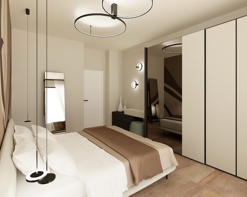 Camera da Letto in stile contemporaneo di 18 di Francesca Boglio Architetto