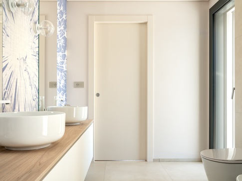 Bagno in stile moderno di 12 di Studio di Architettura Barbara Vucusa Architetto