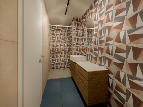 Bagno in stile moderno di 5 di MICHELE VOLPI STUDIO INTERIOR DESIGN