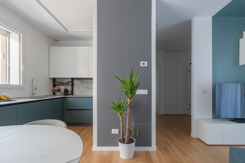 Open Space in stile contemporaneo di 25 di Annalisa Carli Architetto