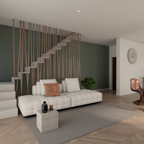 Open Space in stile contemporaneo di 36 di IN.D.AR project
