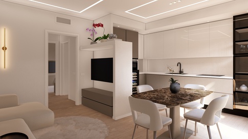 Soggiorno in stile contemporaneo di 24 di Melissa Domenici Architetto