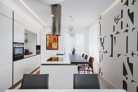 Open Space in stile contemporaneo di 47 di Annalisa Carli Architetto Open Space in stile contemporaneo di 47 di Annalisa Carli Architetto