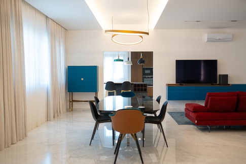 Soggiorno in stile contemporaneo di 30 di Anna Molisani interior designer