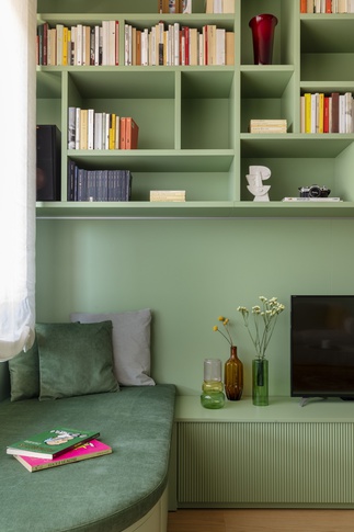 Soggiorno in stile moderno di 31 di Arch. Martina Pozzi MP_archistudio