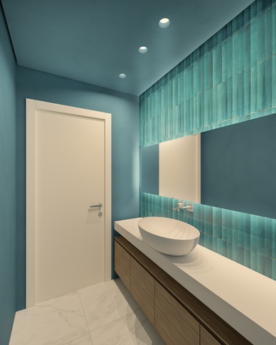 Bagno in stile moderno di 3 di MICHELE VOLPI STUDIO INTERIOR DESIGN
