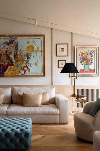 Soggiorno in stile contemporaneo di 50 di Studio Gaetano Riccardelli Soggiorno in stile contemporaneo di 50 di Studio Gaetano Riccardelli