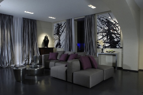 Open Space in stile contemporaneo di 230 di Sara Lucci Architetto