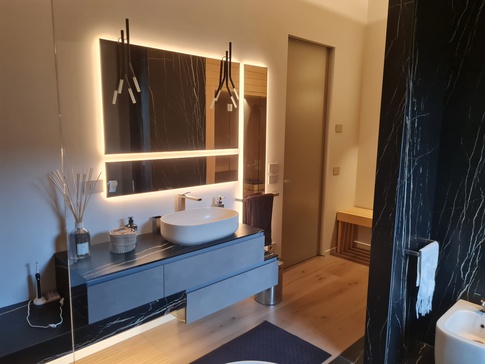 Bagno in stile soft industrial di 15 di ARCHIabita