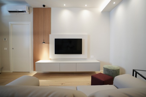 Soggiorno in stile contemporaneo di 20 di Rinnova Home 3d