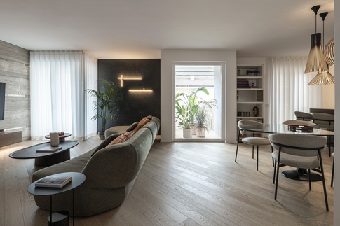 Open Space in stile contemporaneo di 56 di Francesco Cardano Interior Designer