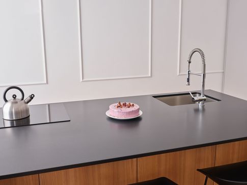 Open Space in stile transitional di 40 di Ciliegio Esterno