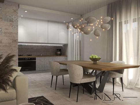 Open Space in stile moderno di 43 di IN.D.AR project