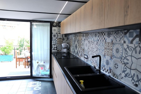 Cucina in stile soft industrial di 15 di ARCHITETTO VIENNA CICCARELLI