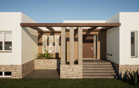 Giardino in stile contemporaneo di 500 di Caterina Scamardella Architetto