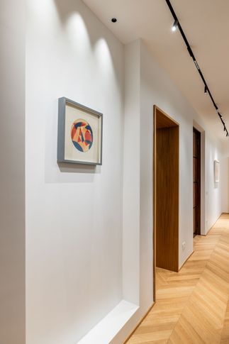 Studio in stile contemporaneo di 130 di Archifacturing - Sara Cimarelli & Giorgio Opolka architetti