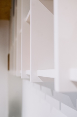 Open Space in stile moderno di 40 di Christian Tezza Architetto