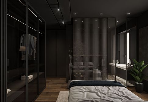 Open Space in stile contemporaneo di 90 di kkarchitecture