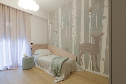 Cameretta Bambini in stile contemporaneo di 15 di DQA Studio di architettura