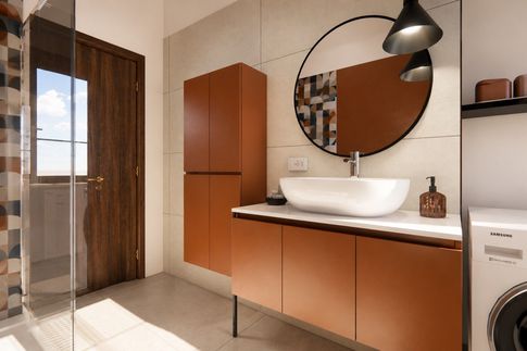 Bagno in stile moderno di 6 di Studio LABventinove