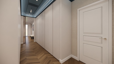 Corridoio in stile contemporaneo di 16 di Studio Gaetano Riccardelli