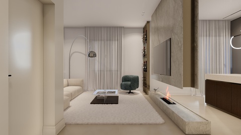 Open Space in stile contemporaneo di 40 di Areadieci architettura