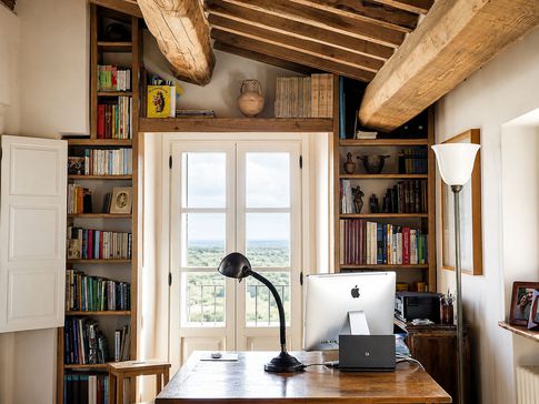 Open Space in stile rustico di 40 di Equus Architects