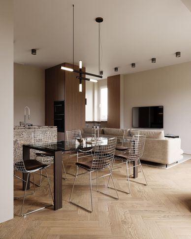 Soggiorno in stile contemporaneo di 30 di Elena Russo Interiors