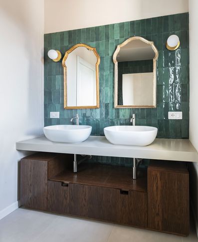 Bagno in stile retrò di 7 di Giulia Dagheti Architetto Bagno in stile retrò di 7 di Giulia Dagheti Architetto