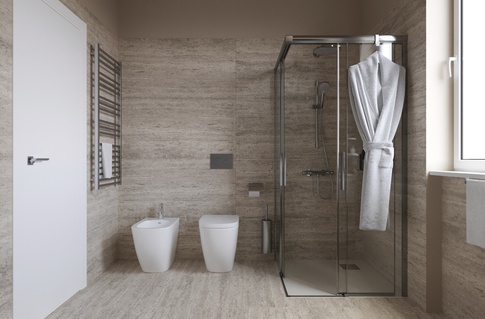 Bagno in stile contemporaneo di 5 di OZ Interiors Bagno in stile contemporaneo di 5 di OZ Interiors