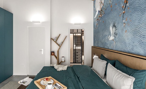 Camera da Letto in stile giapponese di 20 di Caterina Scamardella Architetto