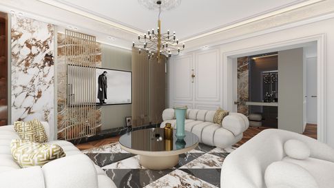 Open Space in stile classico di 25 di Salvatore Sito Interior Designer