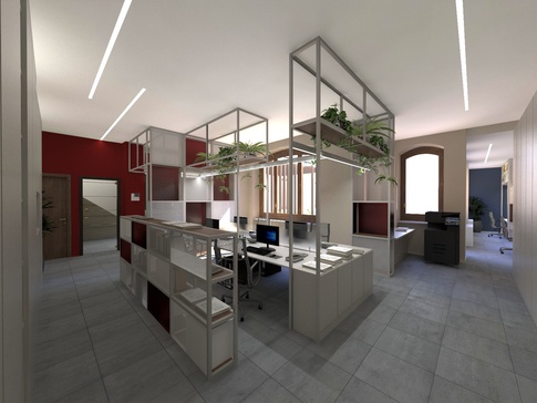 Open Space in stile contemporaneo di 40 di Francesca Boglio Architetto Open Space in stile contemporaneo di 40 di Francesca Boglio Architetto