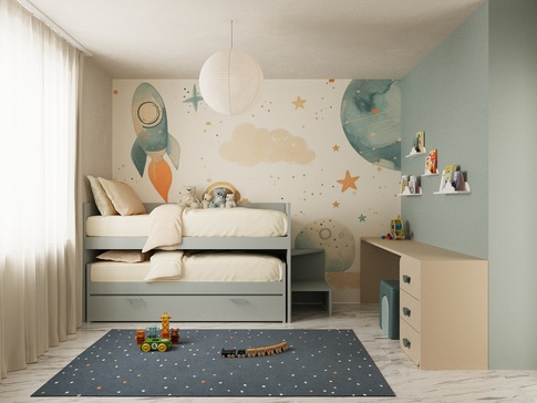 Cameretta Bambini in stile minimal di 14 di EmmePi Architettura Cameretta Bambini in stile minimal di 14 di EmmePi Architettura