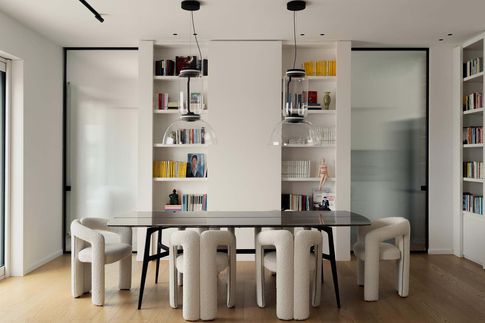 Soggiorno in stile contemporaneo di 40 di Officine Architetti Associati