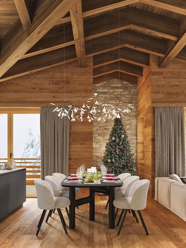 Open Space in stile naturale di 95 di SEGNI STUDIO Open Space in stile naturale di 95 di SEGNI STUDIO