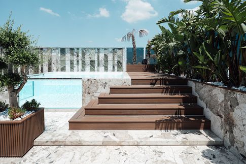 Terrazza in stile moderno di 50 di Salvatore Sito Interior Designer