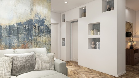 Soggiorno in stile contemporaneo di 35 di Nicoletta Russo Interior Designer
