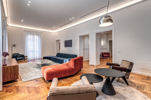 Soggiorno in stile contemporaneo di 60 di MOB Architects Soggiorno in stile contemporaneo di 60 di MOB Architects