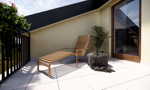 Terrazza in stile moderno di 38 di Studio LABventinove