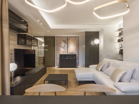 Soggiorno in stile moderno di 33 di Pamela Camposano Ingegnere Architetto