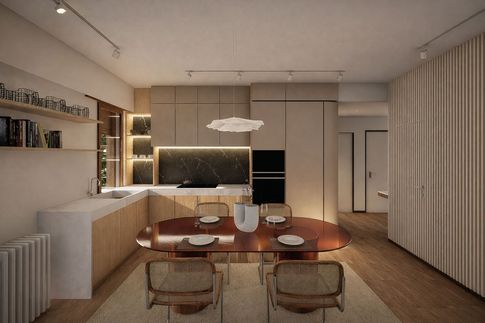 Cucina in stile contemporaneo di 6 di TACTO estudio