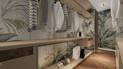 Cabina Armadio in stile contemporaneo di 10 di Salvatore Sito Interior Designer