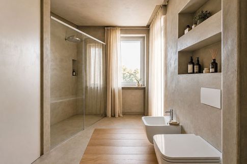 Bagno di Servizio in stile contemporaneo di 9 di JFD Juri Favilli Design