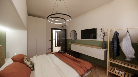 Camera da Letto in stile mediterraneo di 15 di Maison Monrò Camera da Letto in stile mediterraneo di 15 di Maison Monrò