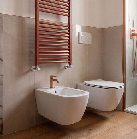 Bagno di Servizio in stile contemporaneo di 5 di SaturninoStudio Architecture and Design