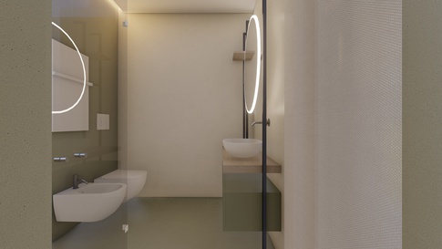 Bagno in stile contemporaneo di 4 di areadieci