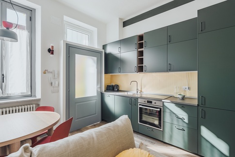 Open Space in stile contemporaneo di 19 di Annalisa Carli Architetto