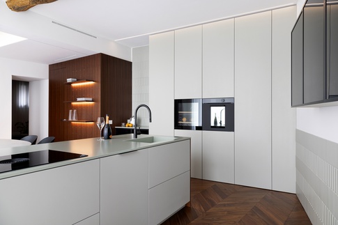 Cucina in stile contemporaneo di 30 di Andrea Benedetti Architetto